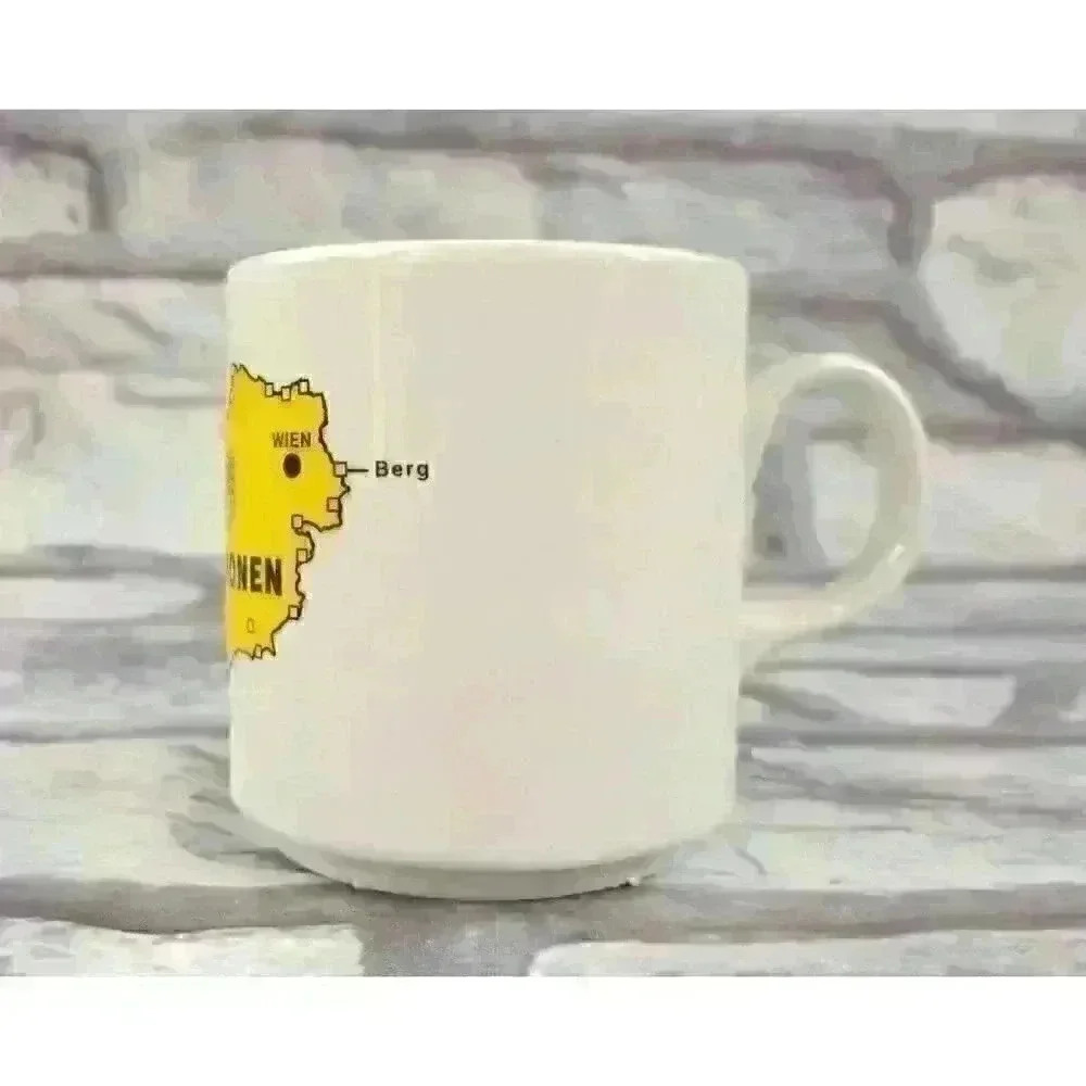 OAMTC Austrian Car Club Grenzstationen Vienna Austria Map Coffee Mug / Tea Cup - Picture 2 of 6